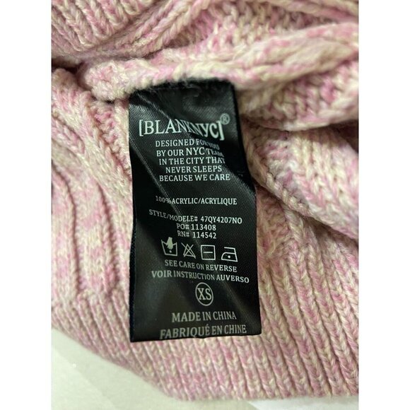 Blank NYC Women's Heather Ribbed Crewneck‎ Sweater In Lilac Mist Size XS NWT - Picture 7 of 10